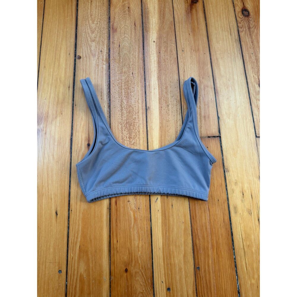 Aritzia TNA sports bra XS taupe stone beige color